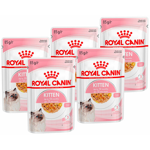 ROYAL CANIN KITTEN для котят в желе пауч 85 гр 85 гр х 5 шт фотография