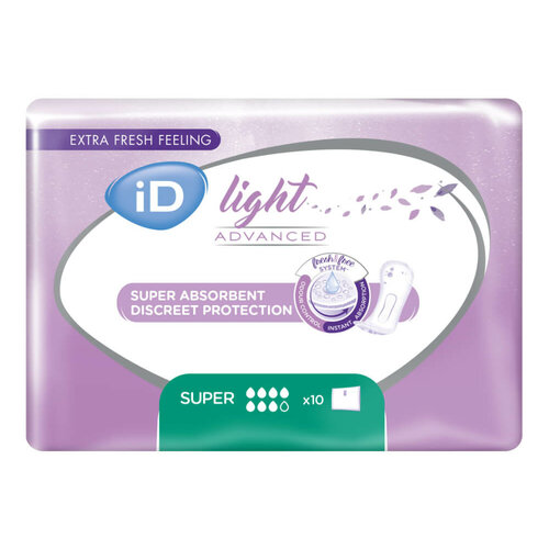 Урологические прокладки iD Light Advanced Super, 10 шт. купить за 372 руб, фото