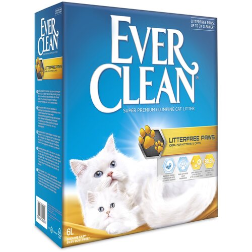 Комкующийся наполнитель Ever Clean Litterfree Paws, 6л, 1 шт. фотография