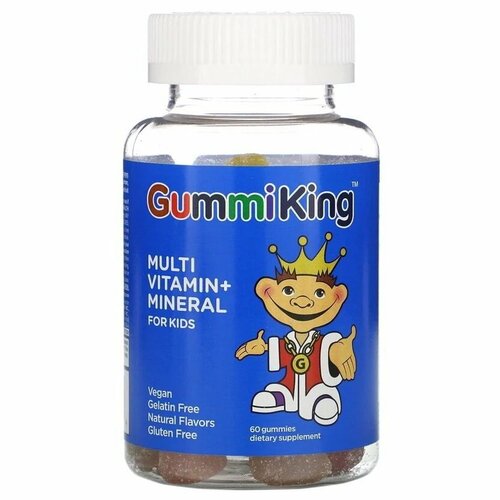 GummiKing Multi Vitamin + Mineral for Kids 60 жев. конфет (GummiKing) фотография