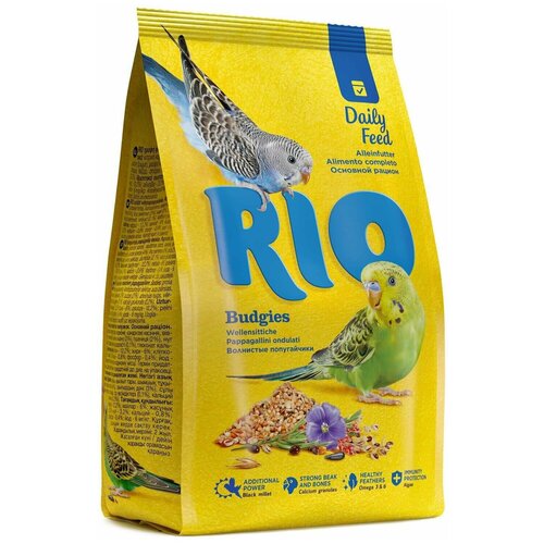 Корм Для Волнистых Попугаев RIO Рио Budgies Daily Ration 1кг купить за 920 руб, фото