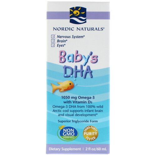 Капли Nordic Naturals Baby's DHA, 230 г, 60 мл фотография