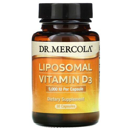 Капсулы Dr. Mercola Liposomal Vitamin D3, 110 г, 5000 МЕ, 30 шт. купить за 2950 руб, фото