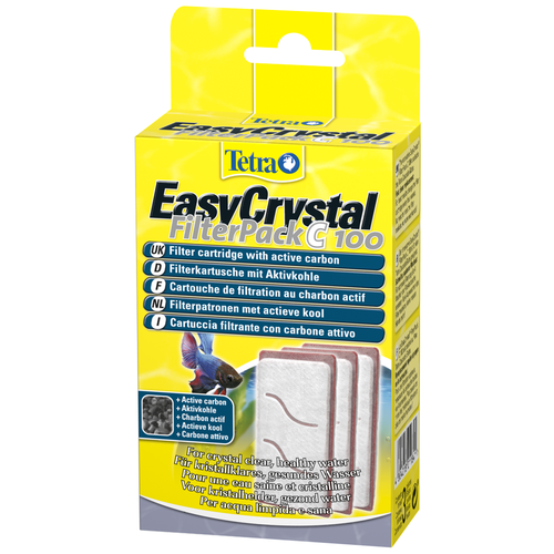 Аксессуар Tetra картриджи EasyCrystal Filterpack C 100 6800 мл 3 белый купить за 790 руб, фото