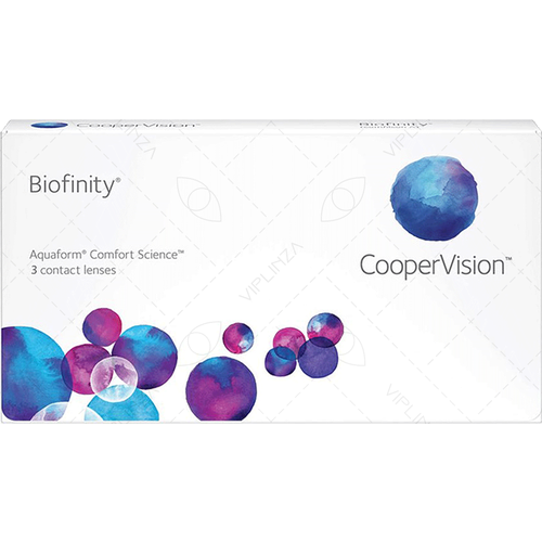 Контактные линзы CooperVision Biofinity, 3 шт., R 8,6, D +7,5, прозрачный, 1 уп. фотография