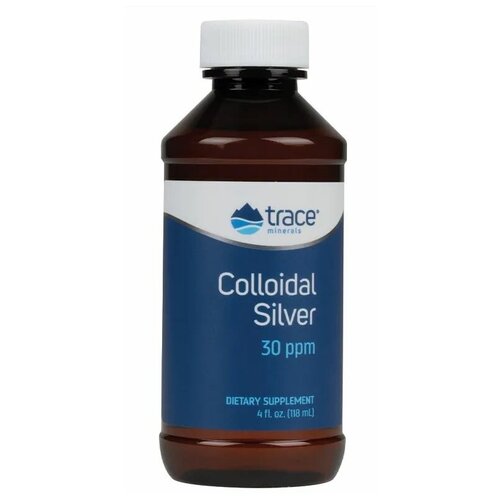 Trace Minerals Colloidal Silver 30 PPM (Коллоидное серебро 30 частей на миллион) 118 мл фотография