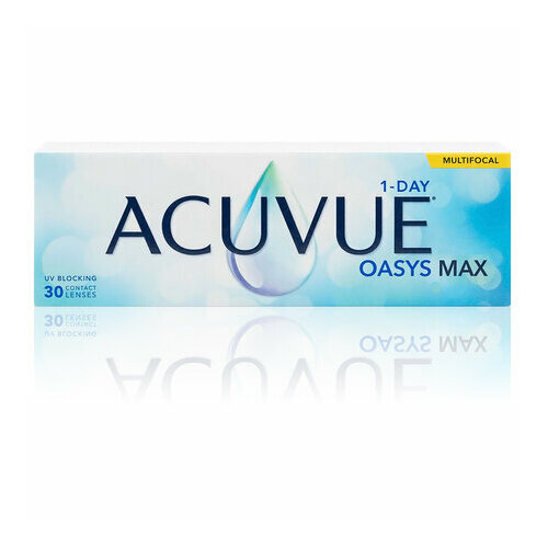 Контактные линзы ACUVUE Oasys Max 1-day Multifocal, 30 шт., R 8,4, D +4, ADD: средняя, 1 уп. купить за 3895 руб, фото