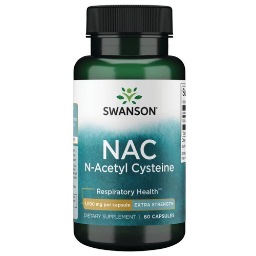 Swanson Nac N-Acetyl Cysteine (N-ацетилцистеин) 1000 мг 60 капсул фотография