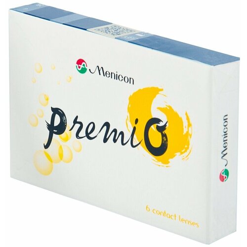 Контактные линзы Menicon PremiO, 6 шт., R 8,6, D -6, прозрачный, 1 уп. фотография