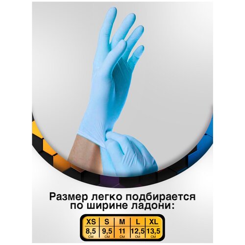 Nitrile Multicolor текстурированные на пальцах купить за 1025 руб, фото