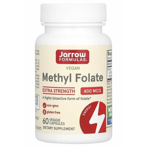 Jarrow Formulas Methyl Folate (Метилфолат) 400 мкг 60 капсул (Jarrow Formulas) фотография