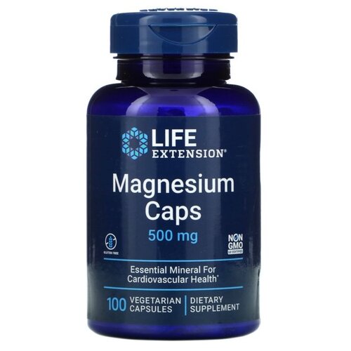 Капсулы Life Extension Magnesium Caps, 150 г, 250 мл, 500 мг, 100 шт. фотография