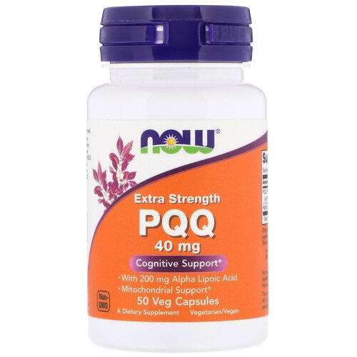 Капсулы NOW PQQ Extra Strength, 50 г, 40 мг, 50 шт. фотография