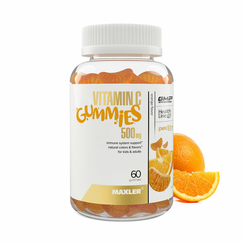 Витамин C 500 мг Maxler Vitamin C Gummies - Апельсин фотография