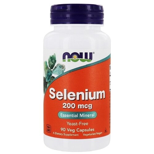 Капсулы NOW Selenium 200 mcg, 70 г, 100 мл, 90 шт. купить за 940 руб, фото