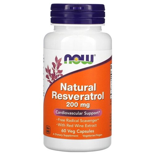 Natural Resveratrol капс., 200 мг, 150 г, 60 шт. фотография