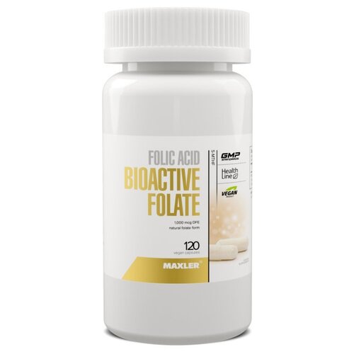 MAXLER Folic Acid BioActive Folate капс., 120 г, 120 шт. фотография