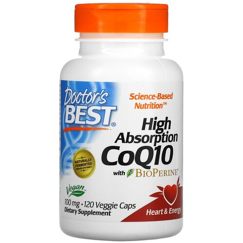 High Absorption Co Q10 вег. капс., 100 мг, 100 г, 120 шт. фотография