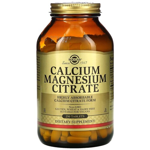 Solgar Calcium Magnesium Citrate таб., 1140 г, 250 шт. купить за 4308 руб, фото