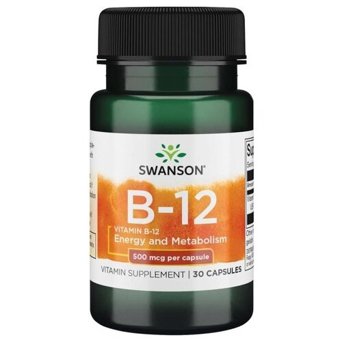 Vitamin B-12, 500 мкг, 40 мл, 30 г, 30 шт. фотография