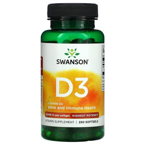 Vitamin D3 Highest Potency, 5000 МЕ, 90 мл, 110 г, 250 шт. фотография