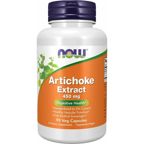 Artichoke Extract NOW Foods, Артишок Экстракт 450 мг - 90 капсул фотография