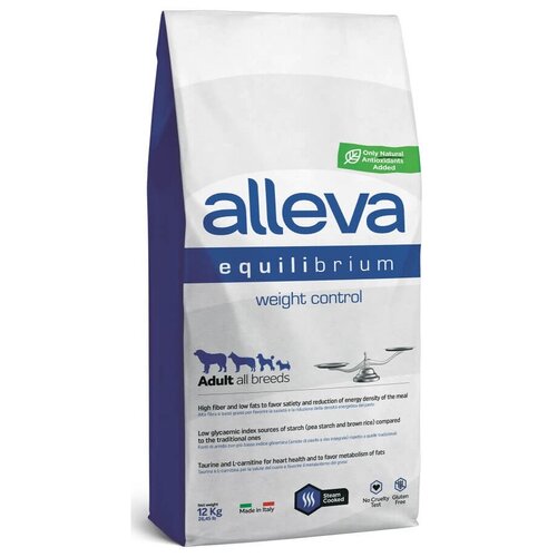 Сухой корм Alleva Equilibrium Weight Control Adult All breeds, для взрослых собак всех пород, для контроля веса, 12 кг фотография