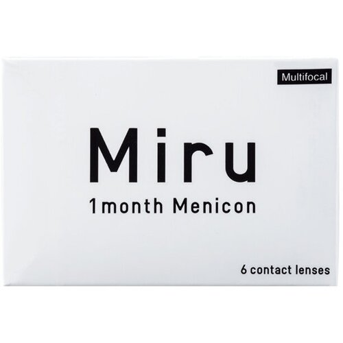 Контактные линзы Menicon Miru 1month Multifocal, 6 шт., R 8,6, D -5, ADD: высокая фотография