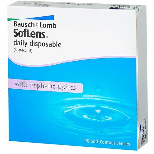 Контактные линзы Bausch & Lomb Soflens Daily Disposable, 90 шт., R 8,6, D -5,5 купить за 3120 руб, фото