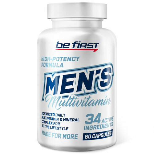 Мужские мультивитамины Be First Men`s Multivitamin 60 капсул (07233) фотография