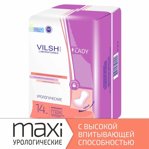 Прокладки урологические женские Doctor Vilsh Maxi, 8 капель+ 14 шт. купить за 690 руб, фото