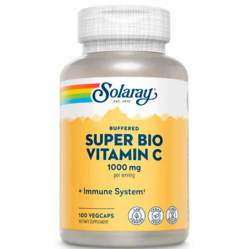 Solaray Super Bio Vitamin C витамин C медленного высвобождения 100 капсул фотография