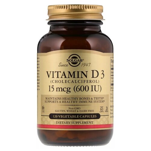 Vitamin D3 капс., 600 МЕ, 29 г, 120 шт. фотография