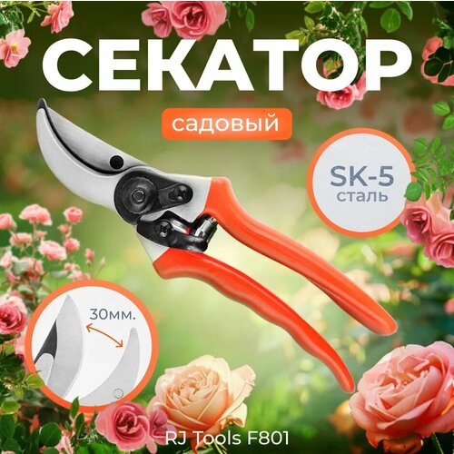 Секатор садовый RJ Tools F801 купить за 909 руб, фото