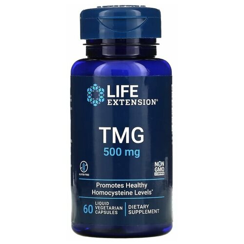 Life Extension TMG 500 mg 60 vcaps / Лайф Экстэншн ТМГ 500 мг 60 вег капс фотография