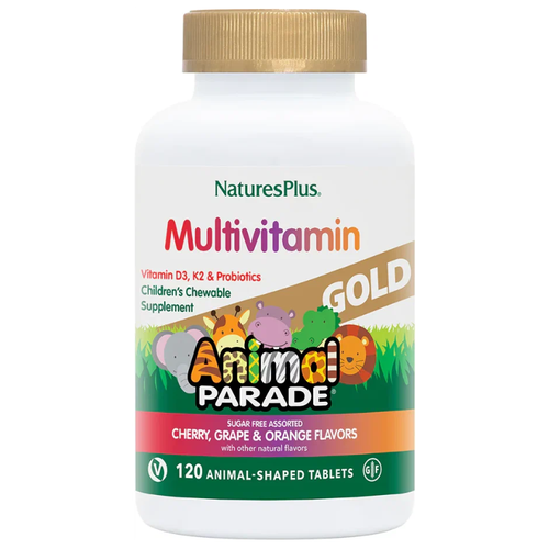 Animal Parade Gold Multi Assorted Flavors таб., 290 мл, 110 г, вишня, апельсин, виноград фотография