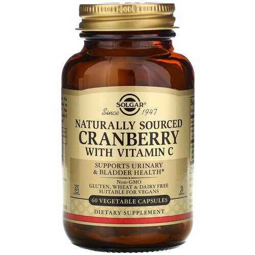 Solgar Natural Cranberry with Vitamin C капс., 270 г, 60 шт. фотография