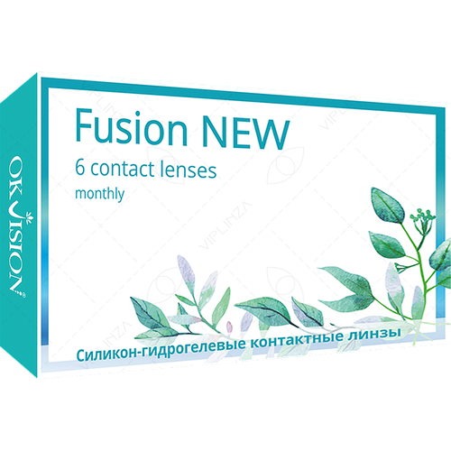 Контактные линзы OKVision Fusion NEW, 6 шт., R 8,6, D +3, 1 уп. фотография