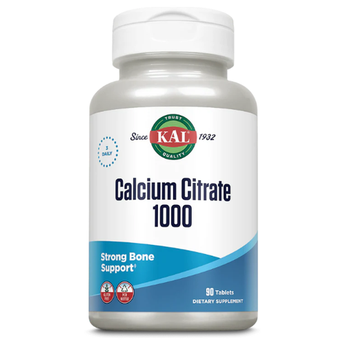 Таблетки KAL Calcium Citrate 1000, 240 г, 1000 мг, 90 шт. купить за 2043 руб, фото