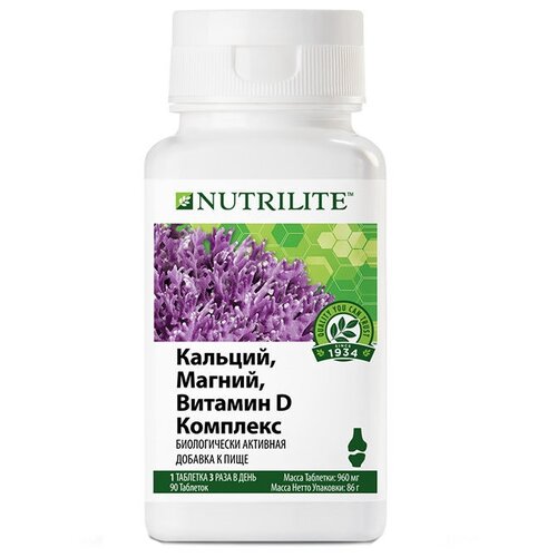 Nutrilite Кальций, магний, витамин D комплекс таб., 960 мл, 90 г, 90 шт. фотография