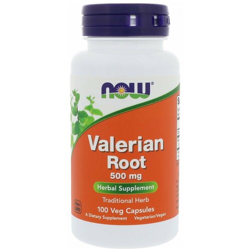 Капсулы NOW Valerian Root, 90 г, 500 мг, 100 шт. купить за 2100 руб, фото