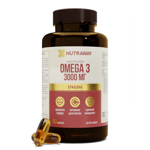 Omega 3 капс., 3000 мг, 90 шт., 2 уп. фотография