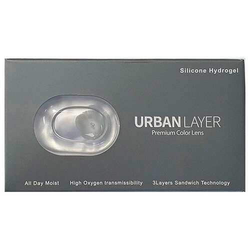 Контактные линзы Urban Layer Color Lens D 14.0, 2 шт., R 8,6, D -3,5, Sofia N Gray купить за 1590 руб, фото