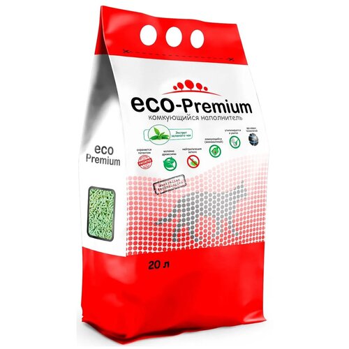 Комкующийся наполнитель ECO-Premium Green 129422, 20л, 1 шт. фотография