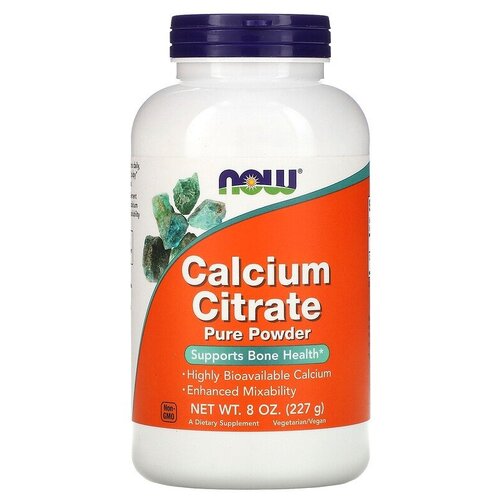 Порошок NOW Calcium Citrate, 227 г фотография