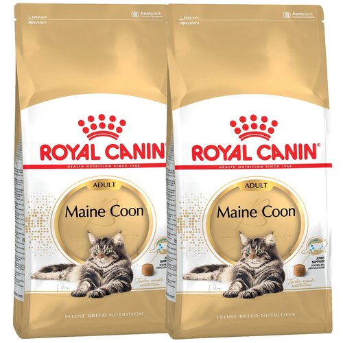 ROYAL CANIN MAINE COON ADULT для взрослых кошек мэйн кун (0,4 + 0,4 кг) фотография