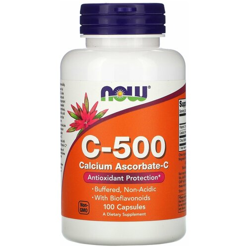 C-500 Calcium Ascorbate-С капс., 150 мл, 0.828 г, 100 шт. фотография