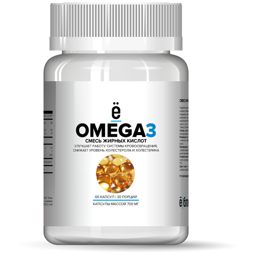 Ёбатон Omega 3 капс., 500 мг, 60 шт. фотография