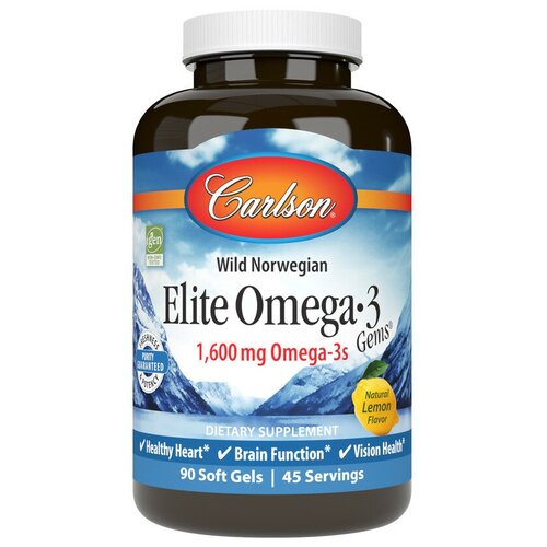 Elite Omega-3 1600 мг 90 капс (Carlson) купить за 1840 руб, фото