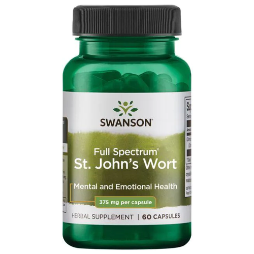 Swanson Full Spectrum St. John's Wort (Зверобой полного спектра действия) 375 мг 60 капсул фотография